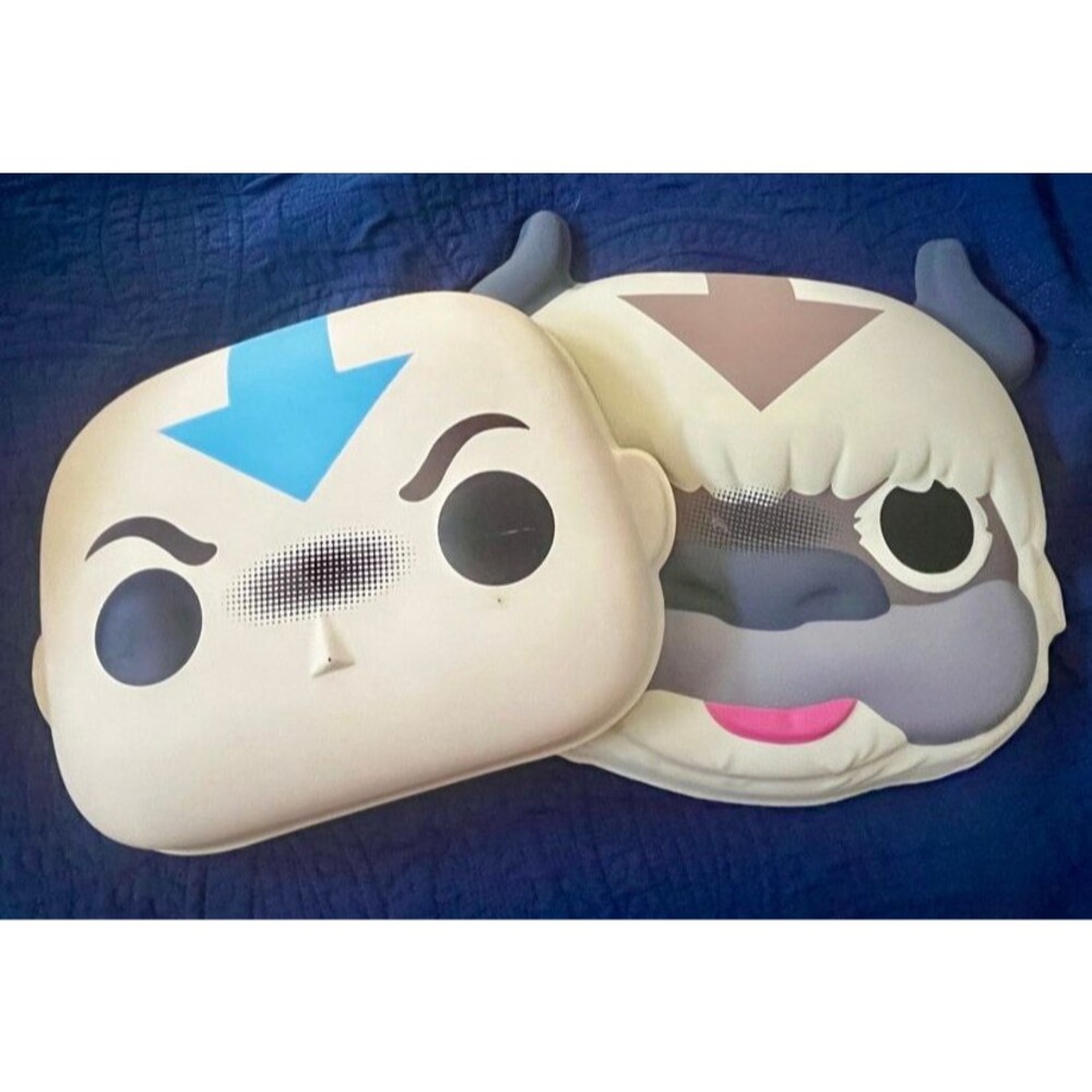 RARE Avatar Last Airbender Face Mask Set Aang Appa Funko Pop Halloween Costume